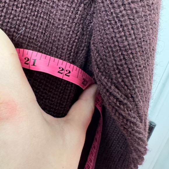 Eileen Fisher burgundy merino wool Open Front Cardigan XL - Picture 9 of 9